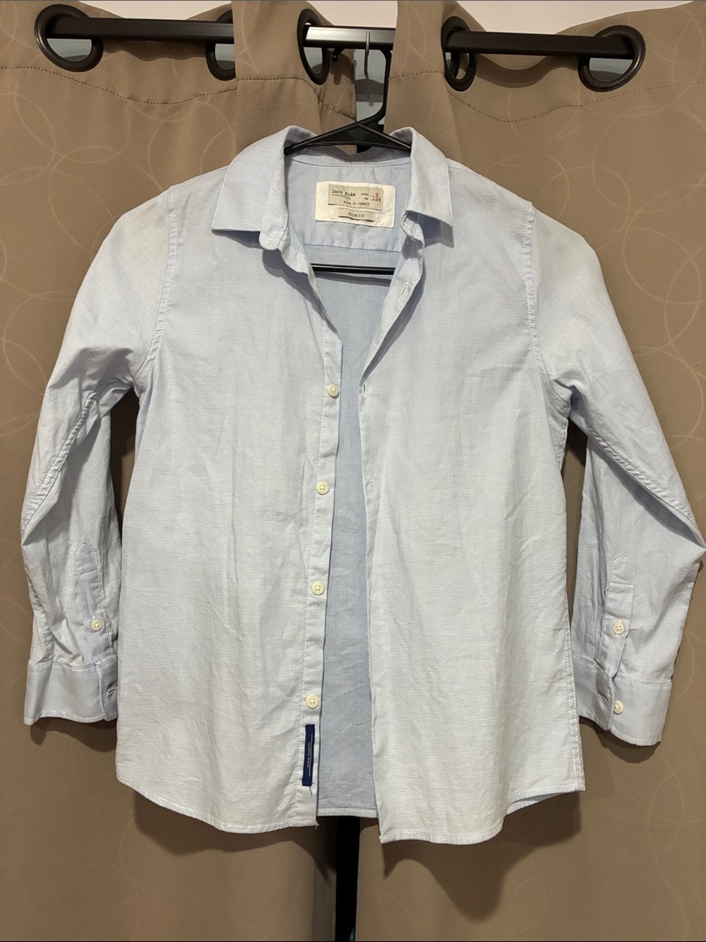 Zara Light Blue Button-Down Shirt for Kids